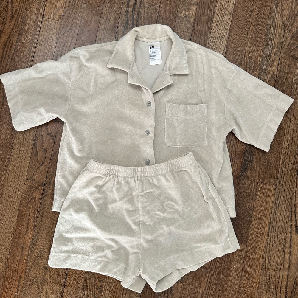 H&M 2 Piece Terrycloth Set